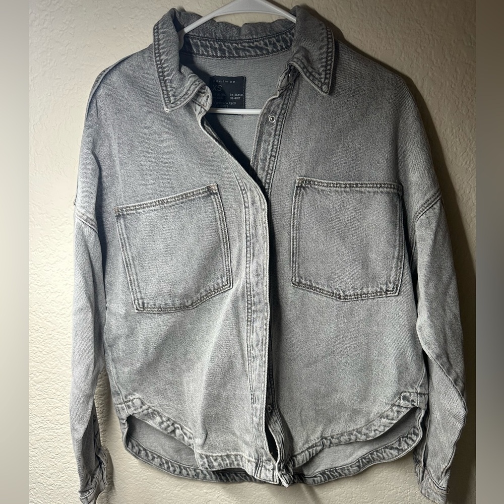 Denim&Co Gray Jean Jacket
